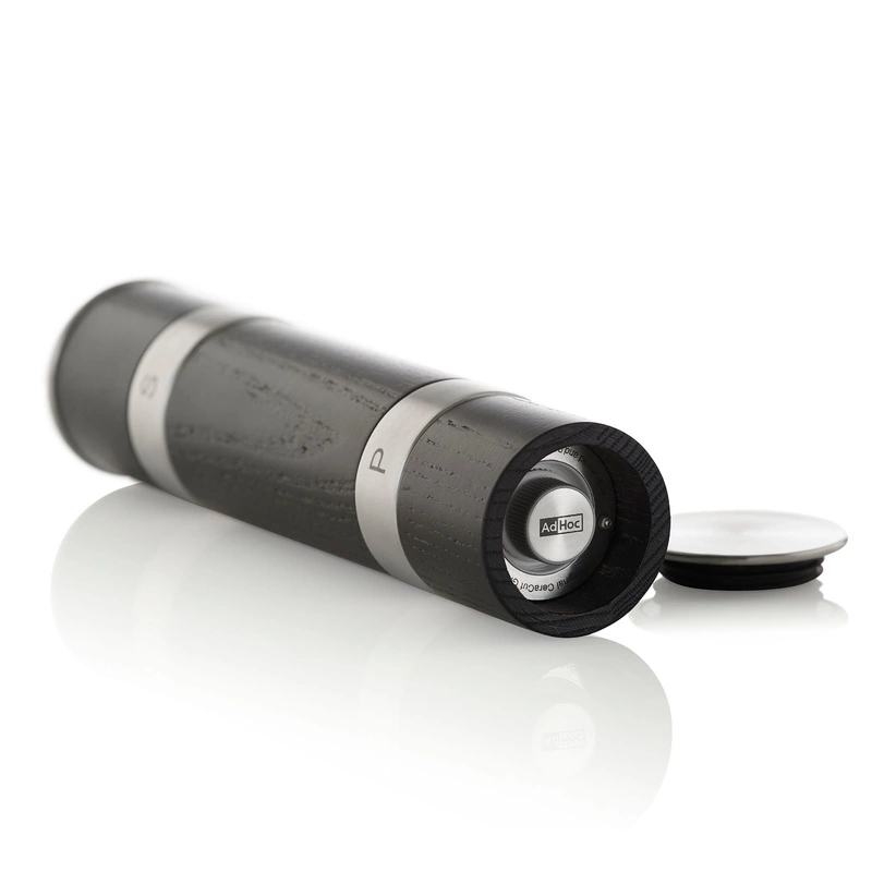 AdHoc - Młynek do pieprzu/soli podwójny DUOMILL czarny