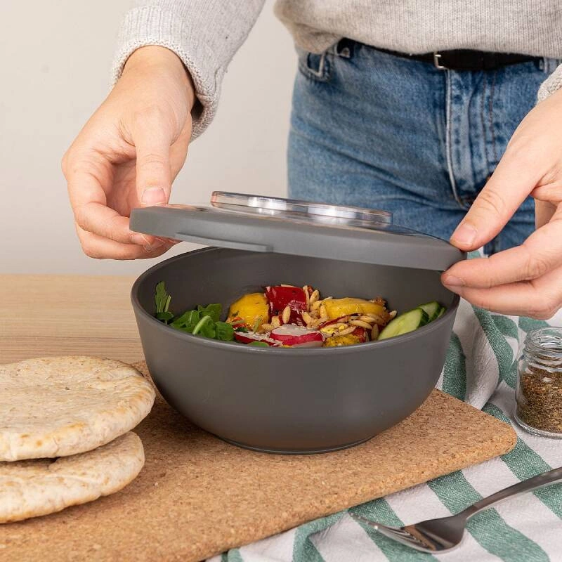 Amuse - pojemnik / miska z pokrywką 1L szara