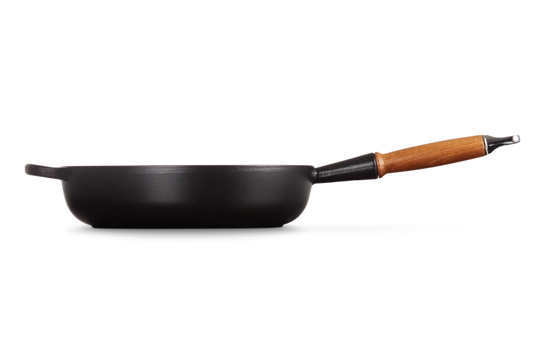 Le Creuset - głęboka patelnia żeliwna czarny Sauté 28 cm