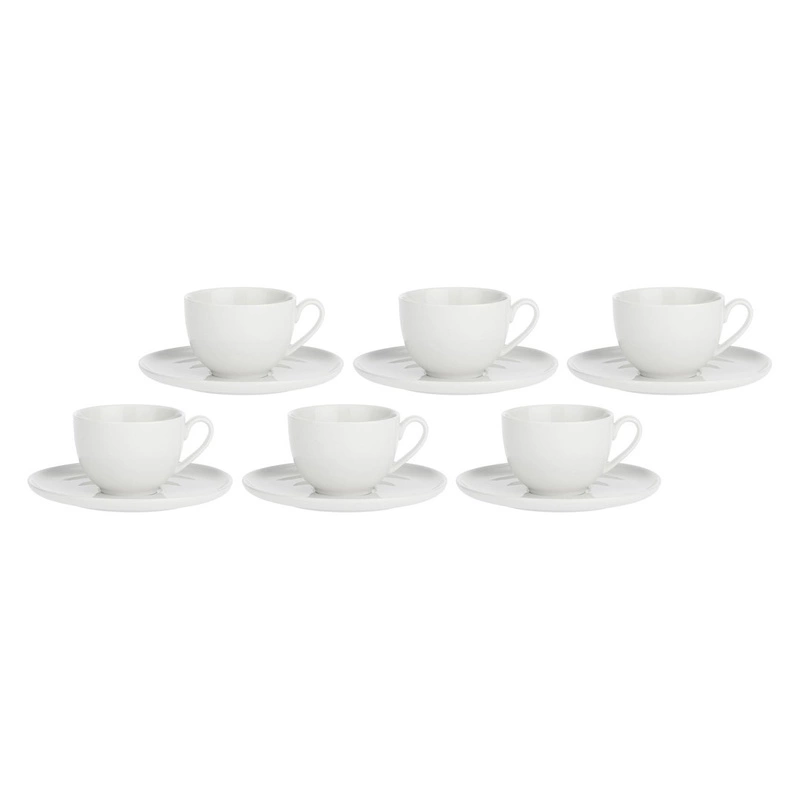 La Porcellana Bianca - zestaw 6 filiżanek do herbaty ze spodkiem 200 ml Corte