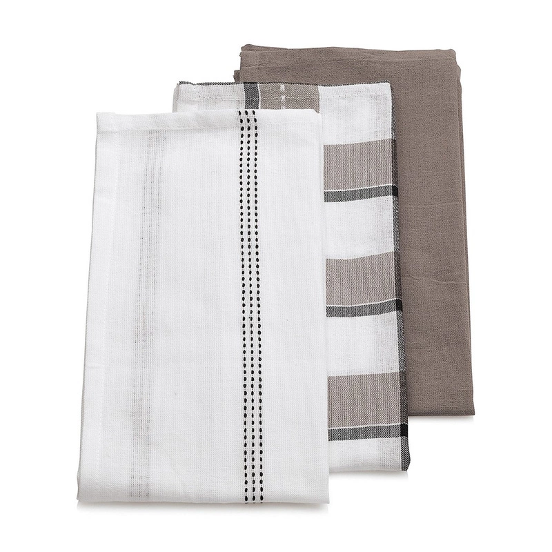 Kela - Zestaw ścierek kuchennych 3el. taupe Pasado