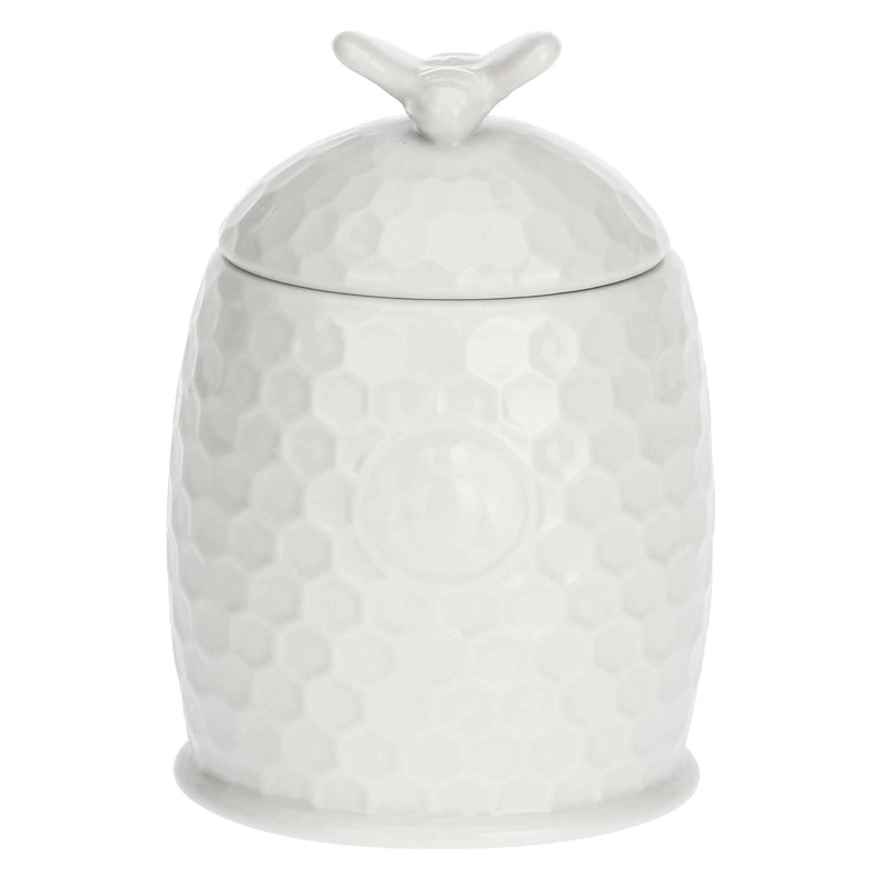 La Porcellana Bianca pojemnik na miód z łyżeczką 8 cm Aperegina