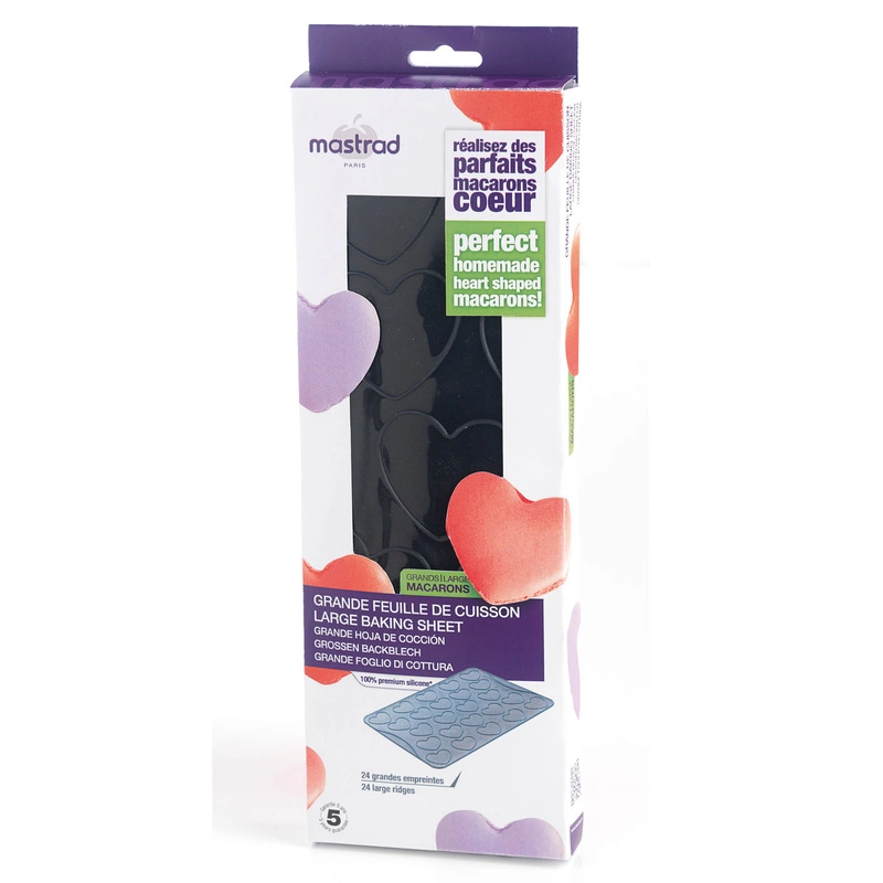 Mastrad - Mata silikonowa do makaroników, serca