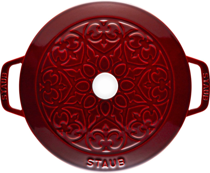 Staub - garnek żeliwny okrągły lilia 3.5 ltr, grenadynowy Special Cocotte