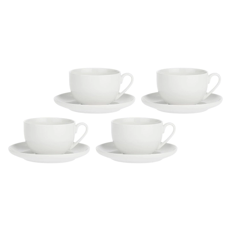 La Porcellana Bianca - zestaw 4 filiżanek ze spodkiem 250 ml Corte