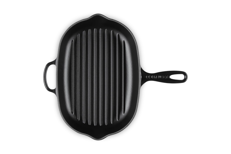 Le Creuset - patelnia żeliwna grillowa 32 cm Czarny Mat