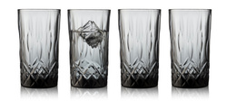 Lyngby Glas - Szklanki do koktajli Sorrento 380 ml 4 sztuki szare