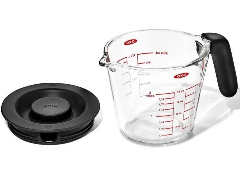 OXO - Miarka szklana 0,5l. z pokrywką Good Grips