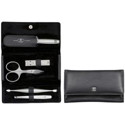 Zwilling - zestaw do manicure – czarne skórzane etui, 5 elementów Twinox