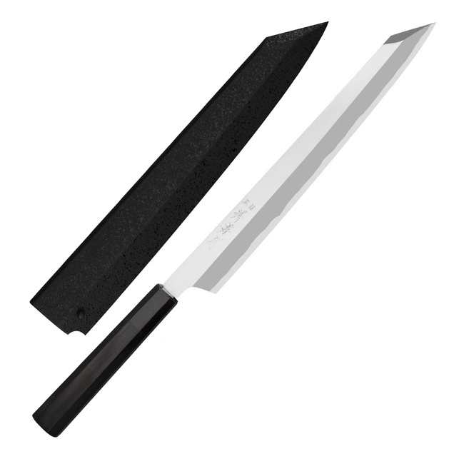 Sakai Takayuki - Hien Aogami#2 Nóż Kengata Yanagiba 27 cm