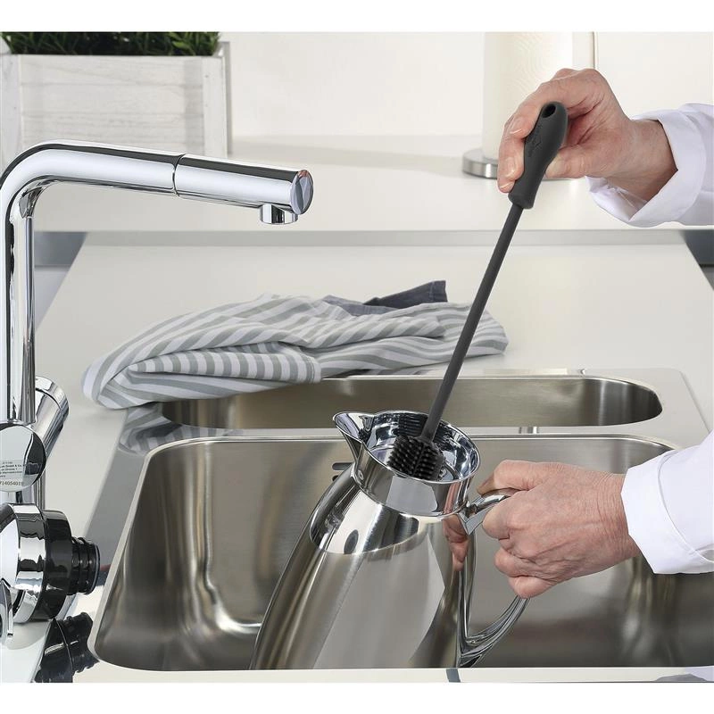 Kuchenprofi - szczotka do mycia karafek, silikon, 31 cm, czarna Trend