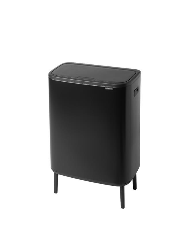 Brabantia - Kosz na śmieci Touch Bin Bo 60l czarny mat