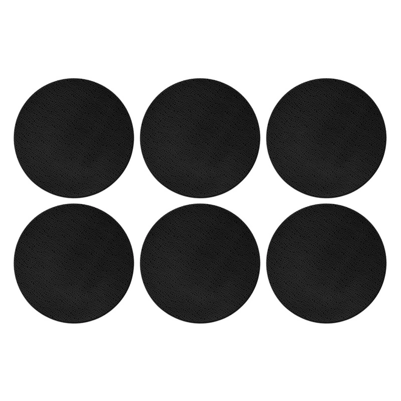 Seltmann - LIFE FASHION GLAMOROUS BLACK Zestaw 6 talerzy obiadowych 28 cm