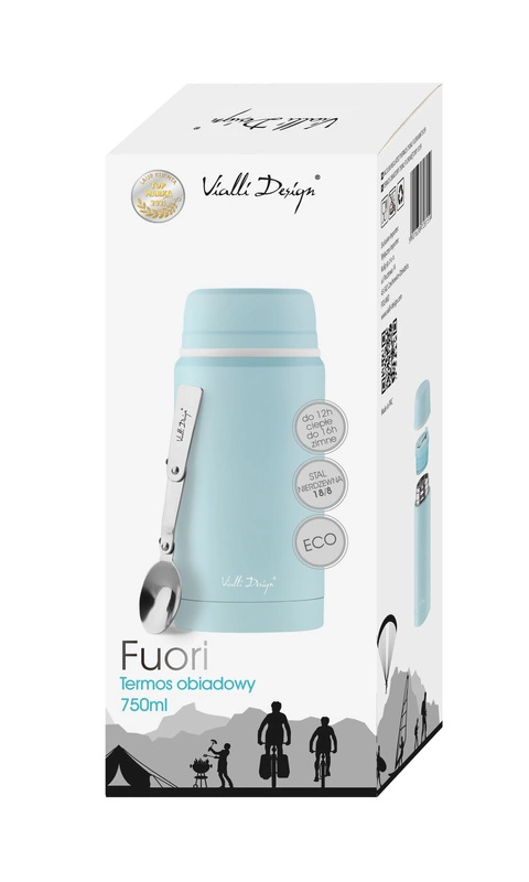 Vialli Design - Termos obiadowy 750ml FUORI miętowy