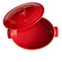Emile Henry - Owalny garnek ceramiczny 6L - czerwony