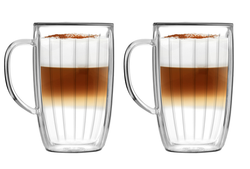 Vialli Design - Komplet 2 szklanek wysokich z uchem Tulip 350 ml