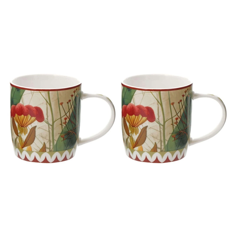 Rose&Tulipani - MIRABILIA Zestaw 2 kubków 420 ml, czerwony