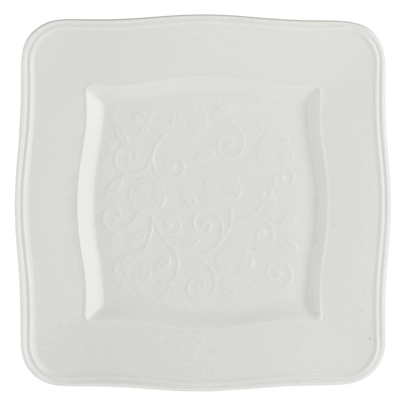 La Porcellana Bianca - zestaw 6 talerzy kwadratowych 20 cm Florentina