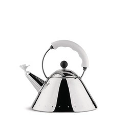 Alessi - czajnik z gwizdkiem ptaszek biała rączka 9093