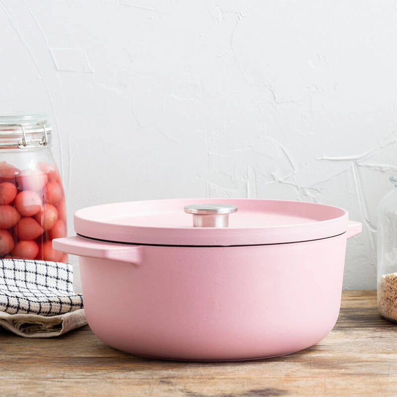 KitchenAid - garnek żeliwny 5,2L Dried Rose