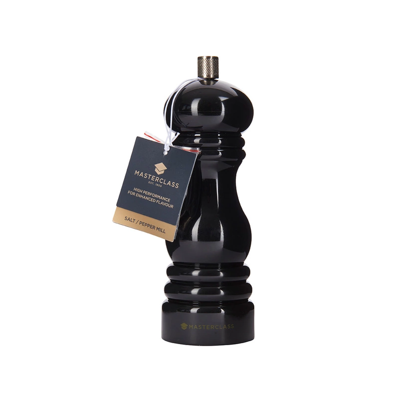 MasterClass - Młynek ręczny do soli lub pieprzu 17 cm - Black