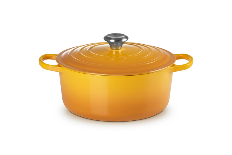 Le Creuset - brytfanna żeliwna emaliowana Signature okrągła 26 cm 5,3 l nectar