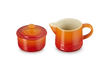 Le Creuset - cukierniczka i mlecznik płomienny
