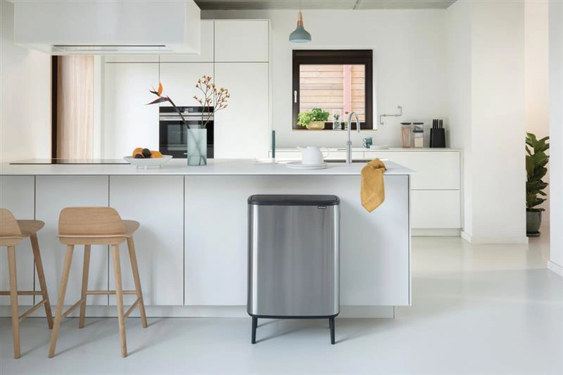 Brabantia - Kosz na śmieci Touch Bin Bo 2x30l Stalowy mat