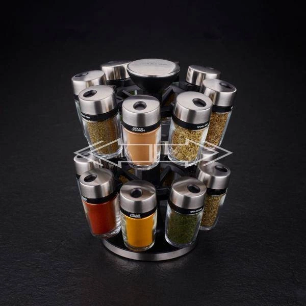 Cole & Mason - Przyprawnik- karuzela Premium z 16 przyprawami -