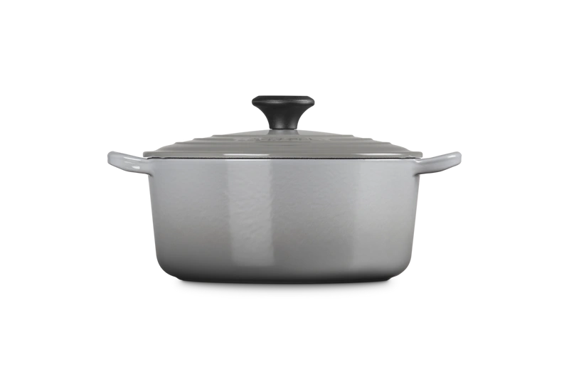Le Creuset - garnek żeliwny emaliowany okrągły 24 cm 4,2 l misty grey