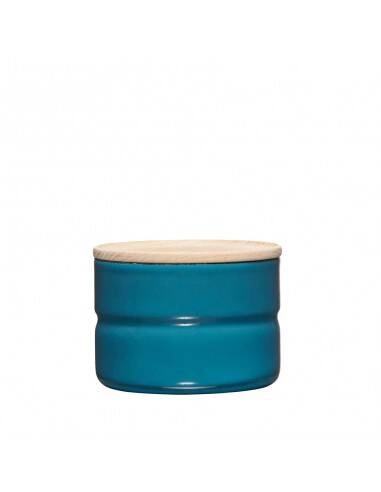 Riess - Pojemnik kuchenny z drewnianą pokrywą 0,2l Silent Blue