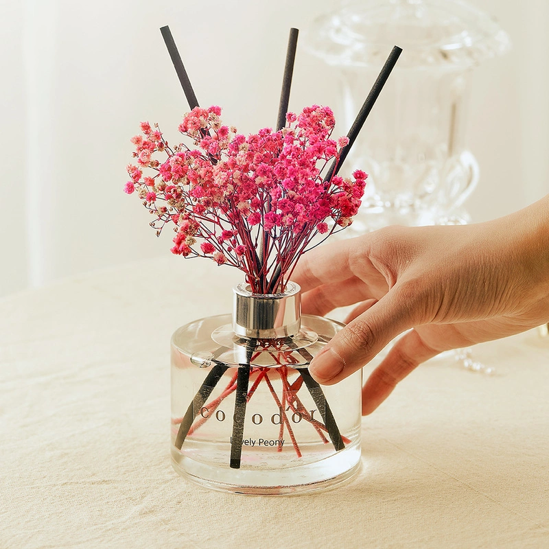 Cocodor - Dyfuzor zapachowy z patyczkami i prawdziwymi kwiatami 200 ml Black Cherry