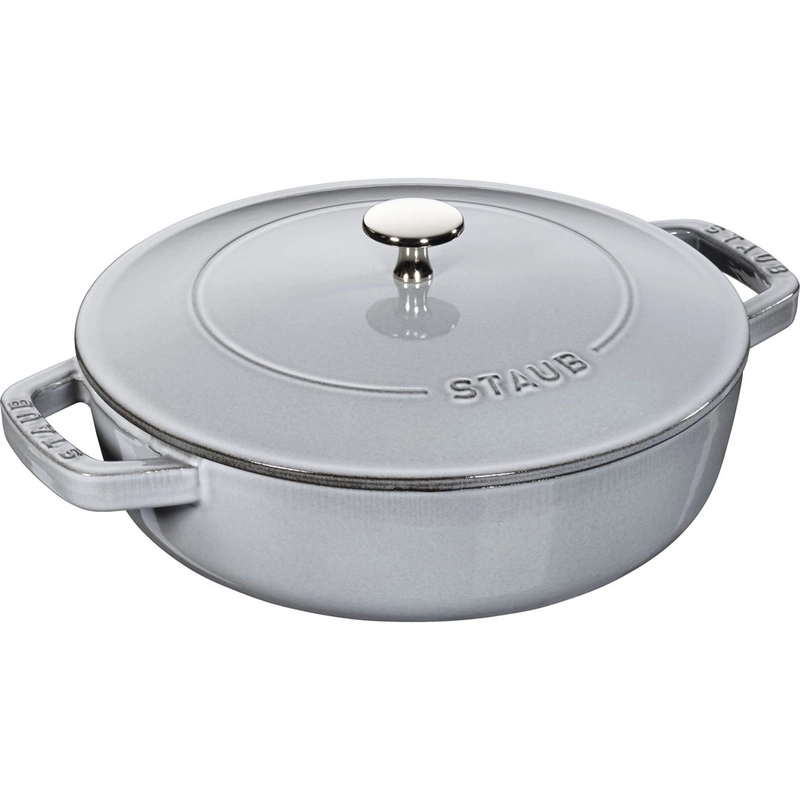 Staub - głęboka patelnia żeliwna Chistera szara 24 cm