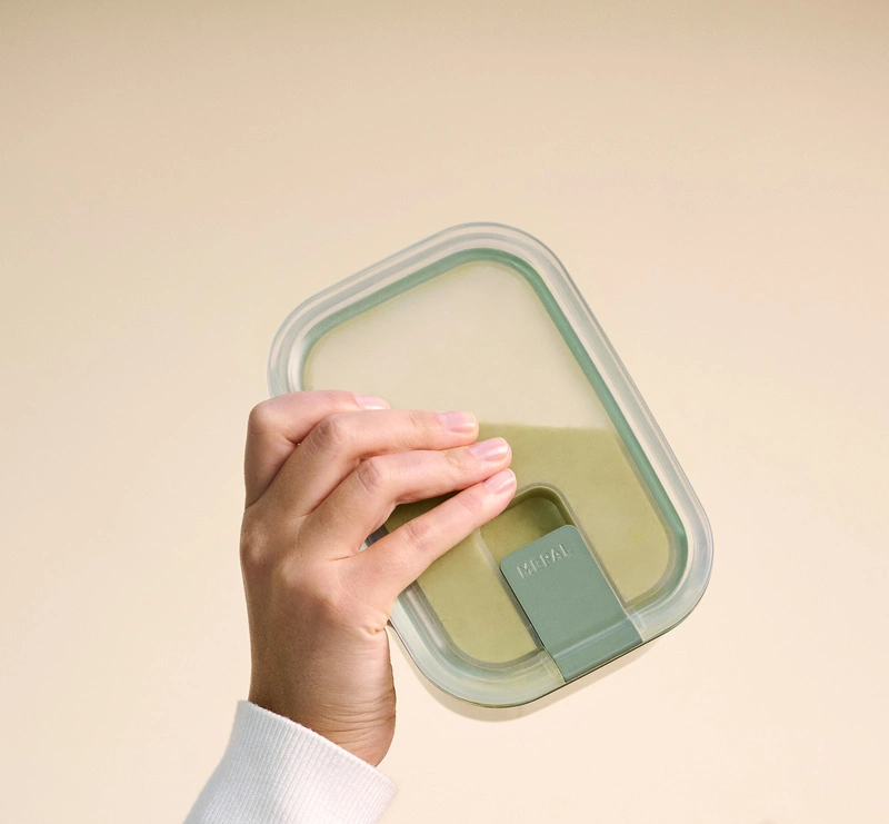 Mepal - Pojemnik na żywność szklany EasyClip 700 ml nordic sage