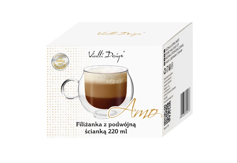 Vialli Design - Filiżanka z podwójną ścianką Amo 220 ml
