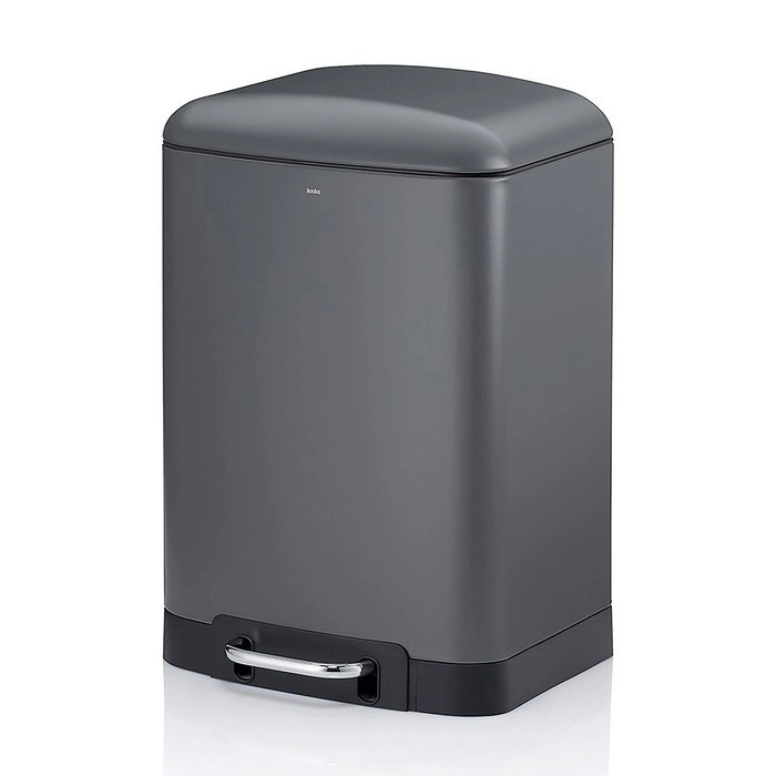 Kela - Kosz na śmieci 12 l szary Davino