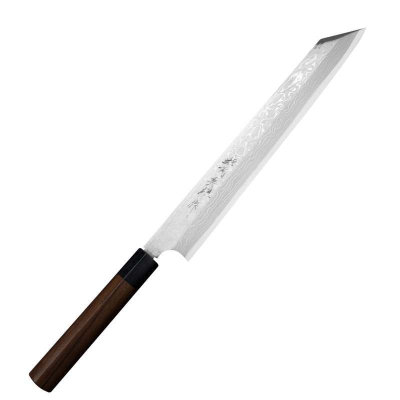 Hideo Kitaoka - Shirogami Satin Nóż Kiritsuke 27cm