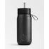 Chilly's Bottles - Termiczny kubek 2w1 ze słomką | 750ml | Czarny