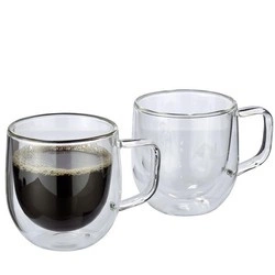 Cilio - szklanki do kawy, 2 szt., szkło borokrzemowe, 0,2 l, śred. 8 x 9 cm Veneto