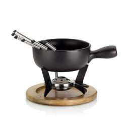 Kela - zestaw do fondue serowego dla 6 os., śred.27 x 20 cm, 2,0 l Country