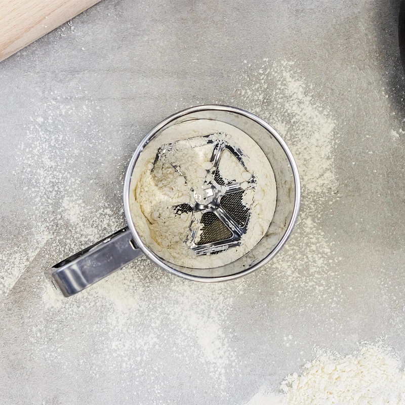KitchenCraft - KitchenCraft sitko do przesiewania mąki ze stali nierdzewnej
