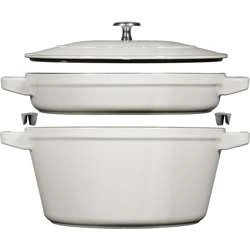 Staub - zestaw 2 naczyń + pokrywka 24 cm truflowy