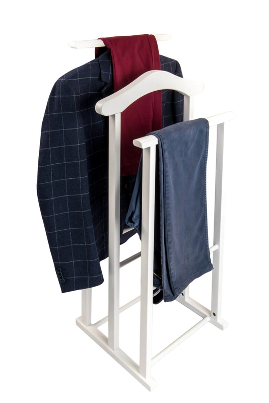 ARREDAMENTI - MAXI Stojak na koszule i garnitur - 102 x 35 cm, Biały