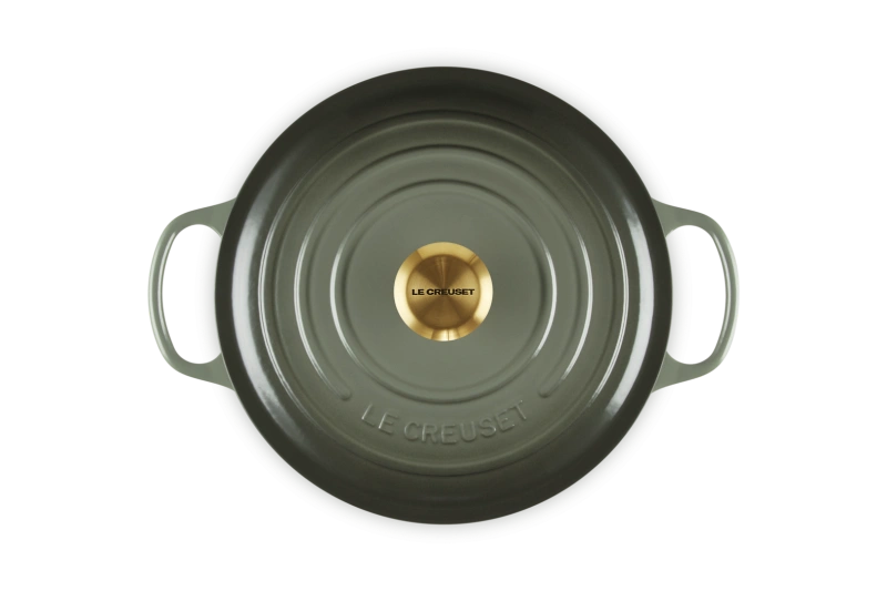 Le Creuset brytfanna żeliwna emaliowana Signature okrągła 26 cm 5,3l thyme