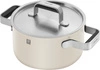 ZWILLING - Zestaw garnków stalowych 5 szt kremowe Pure