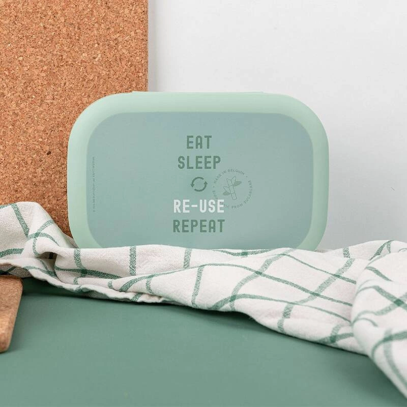 Amuse - lunchbox z klipsem 18 cm BIO miętowy