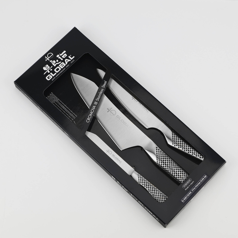 Global - Zestaw 3 noży Limited 40th Anniversasry Global