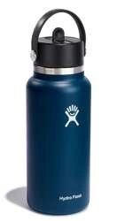 Hydro Flask - Butelka 946 ml Wide Mouth Flex Straw Cap granat Indigo