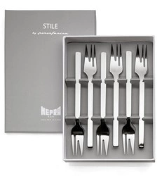 Mepra -Zestaw widelczyków do ciast 6el. Gift, Stile
