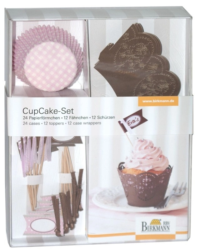 Birkmann - zestaw do babeczek Cupcake Rose 72 el.